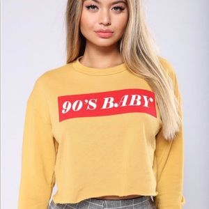 Fashion Nova cropped graphic top
